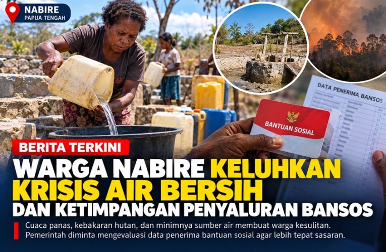 Warga Nabire Keluhkan Krisis Air Bersih dan Ketimpangan Penyaluran Bansos